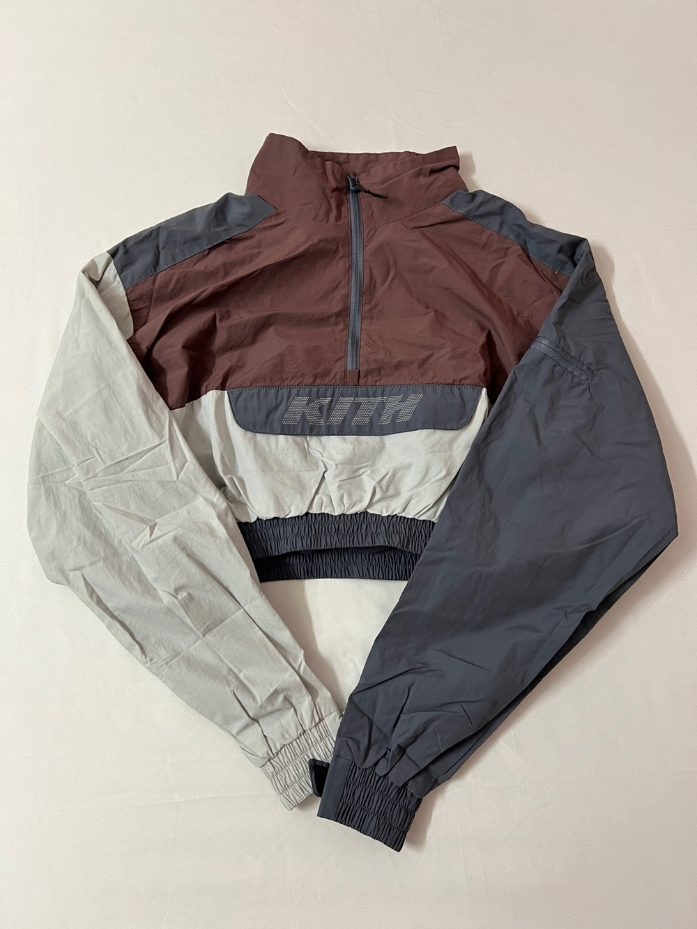 KITH Crop Cropped Track Jacket + Joggers Jogger Pants Pant Set Grey Gray - Picture 2 of 7